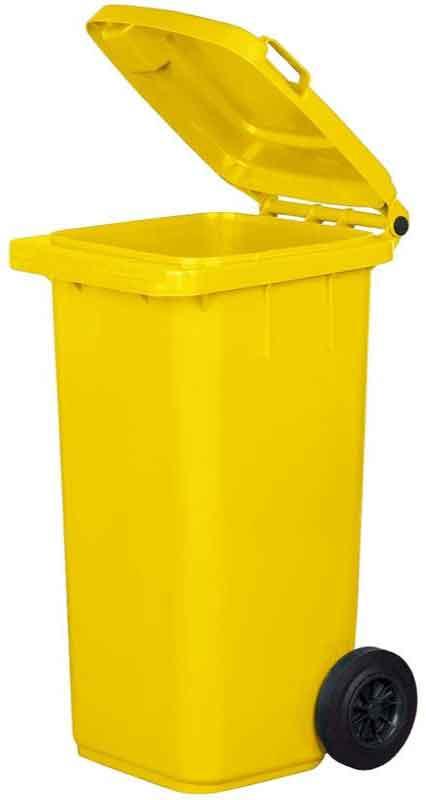 KUKA - nádoba na odpad 120 l, plastová žltá