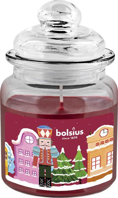Sviečka Bolsius Big Jar, Luskáčik, vonná, vianočná, get cosy (pečené jablko a škorica), 32 hod., 79x