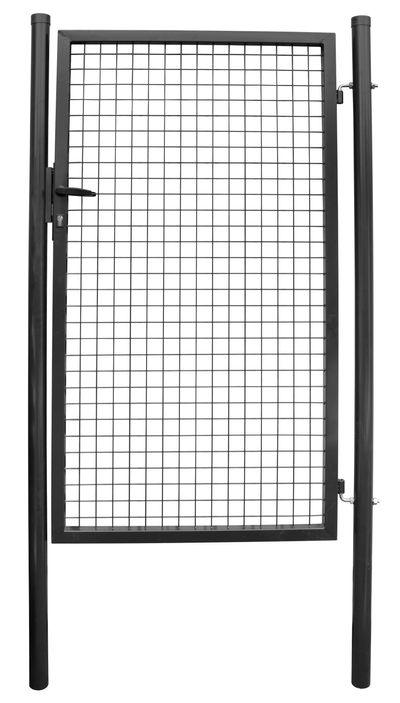 Brána Strend Pro METALTEC ECO, 1000/1200/50x50 mm, hranatý rám, antracit, jednokrídlová, záhradná, Z