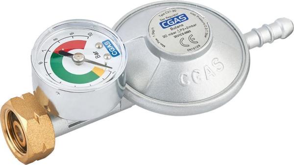 Regulátor plynu CGAS C31-30, 30 mbar, 8 mm, s manometrom