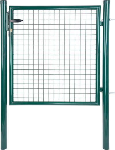 Brána Strend Pro METALTEC ECO 2, 1000/1500/50x50 mm, okrúhly rám, zelená, jednokrídlová, záhradná, Z