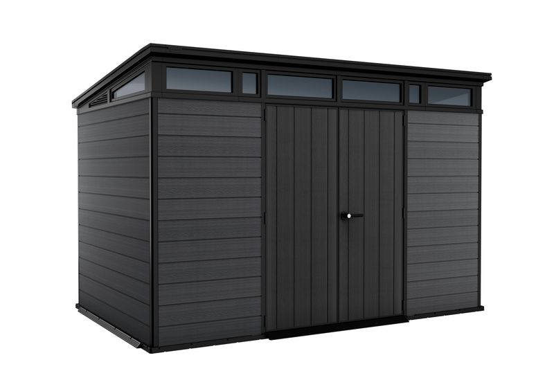 Domček Keter CORTINA 11X7, sivý, záhradný, 342x218x226 cm