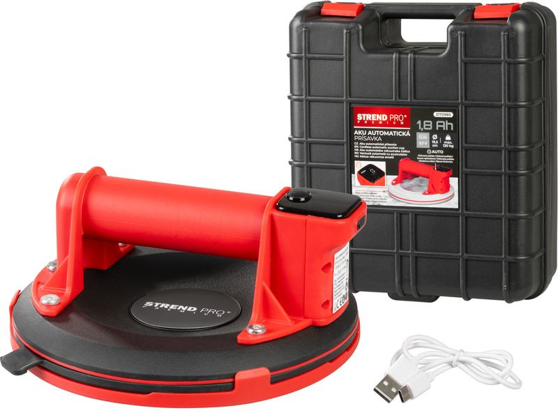 Prísavka aku Strend Pro Premium, na podlahu/dlažbu/sklo, 3,7V 1,8 Ah, 130kg