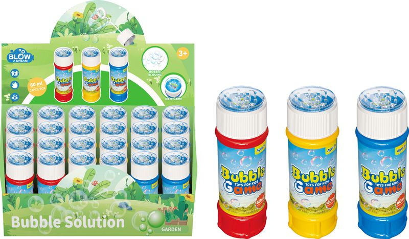 Bublifuk Strend Pro, s hrou, 60 ml, mix farieb, sellbox 24 ks