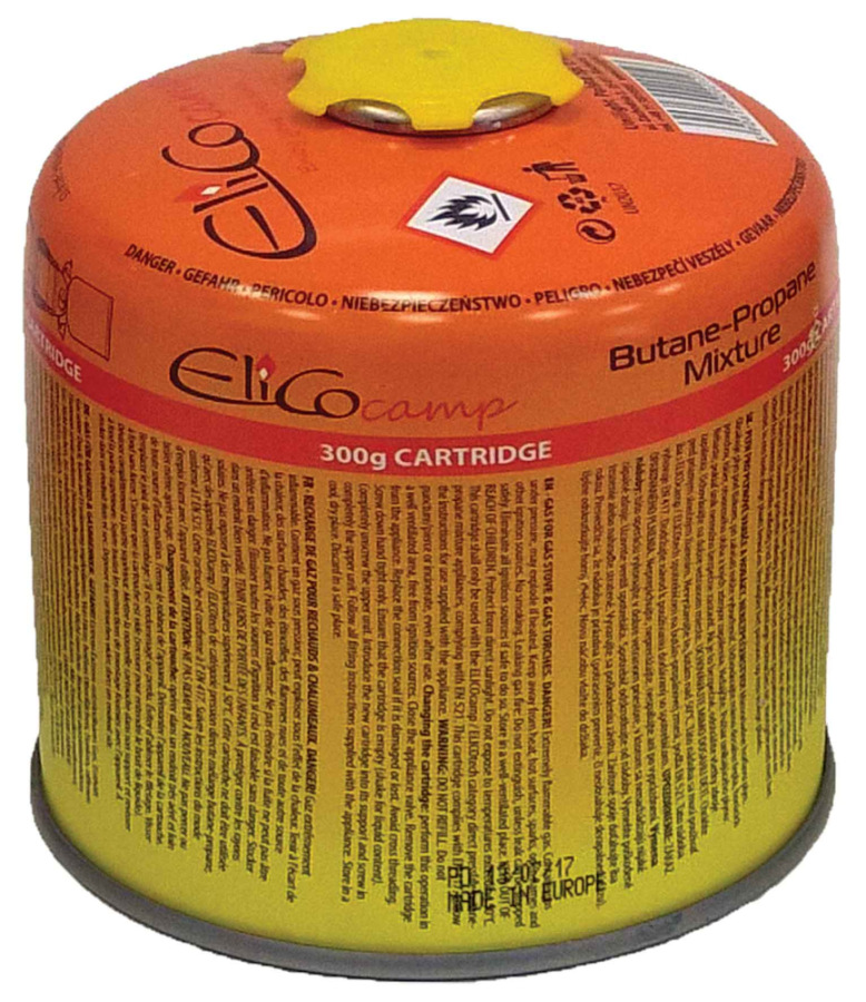 Plynová kartuša s propan-butanom 300 g, pripojenie na závit 7/16", ELICO