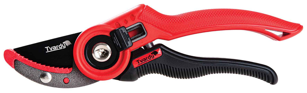 Záhradnícke nožnice 210 mm, zubaté ostrie, japonská oceľ SK5, teflón, TVARDY