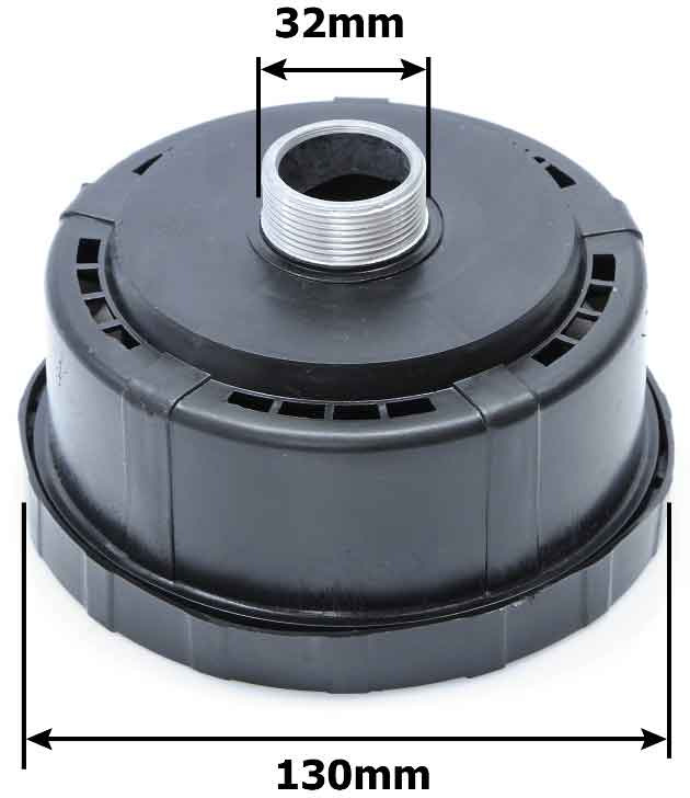 Vzduchový filter do 200 litrových kompresorov , závit M32, priemer 13 cm, MAR-POL