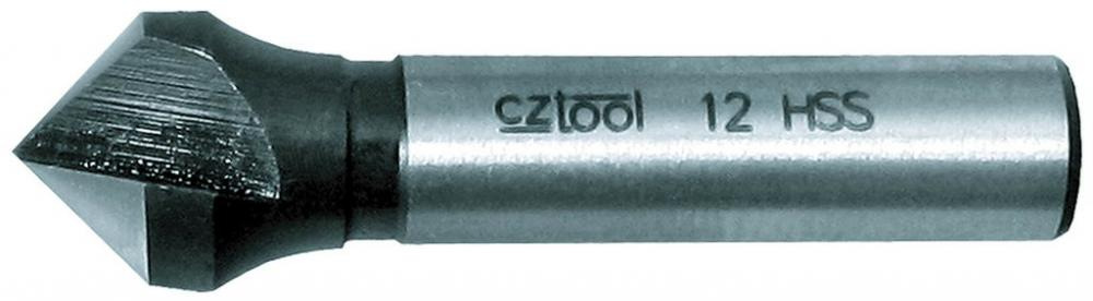 Záhlbník HSS do kovu 25 mm, trojbritý, valcová stopka 8 mm, CZ TOOL