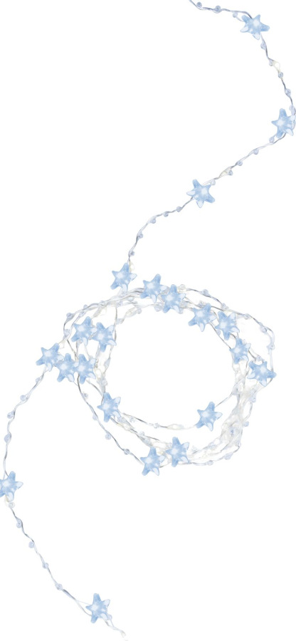 Reťaz MagicHome Vianoce Stardeco CW, 20x mLED studená biela, 2xAA, IP20, interiér, osvetlenie, L-1,9