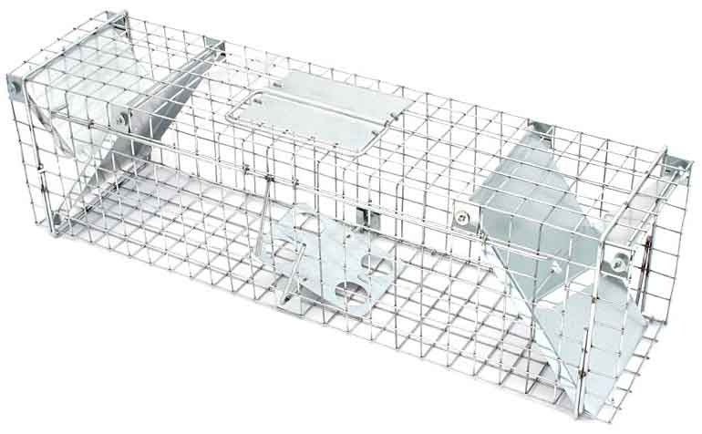 Pasca na kuny, potkany a norky, 65x17x20cm, dvojvchodová, XL-TOOLS