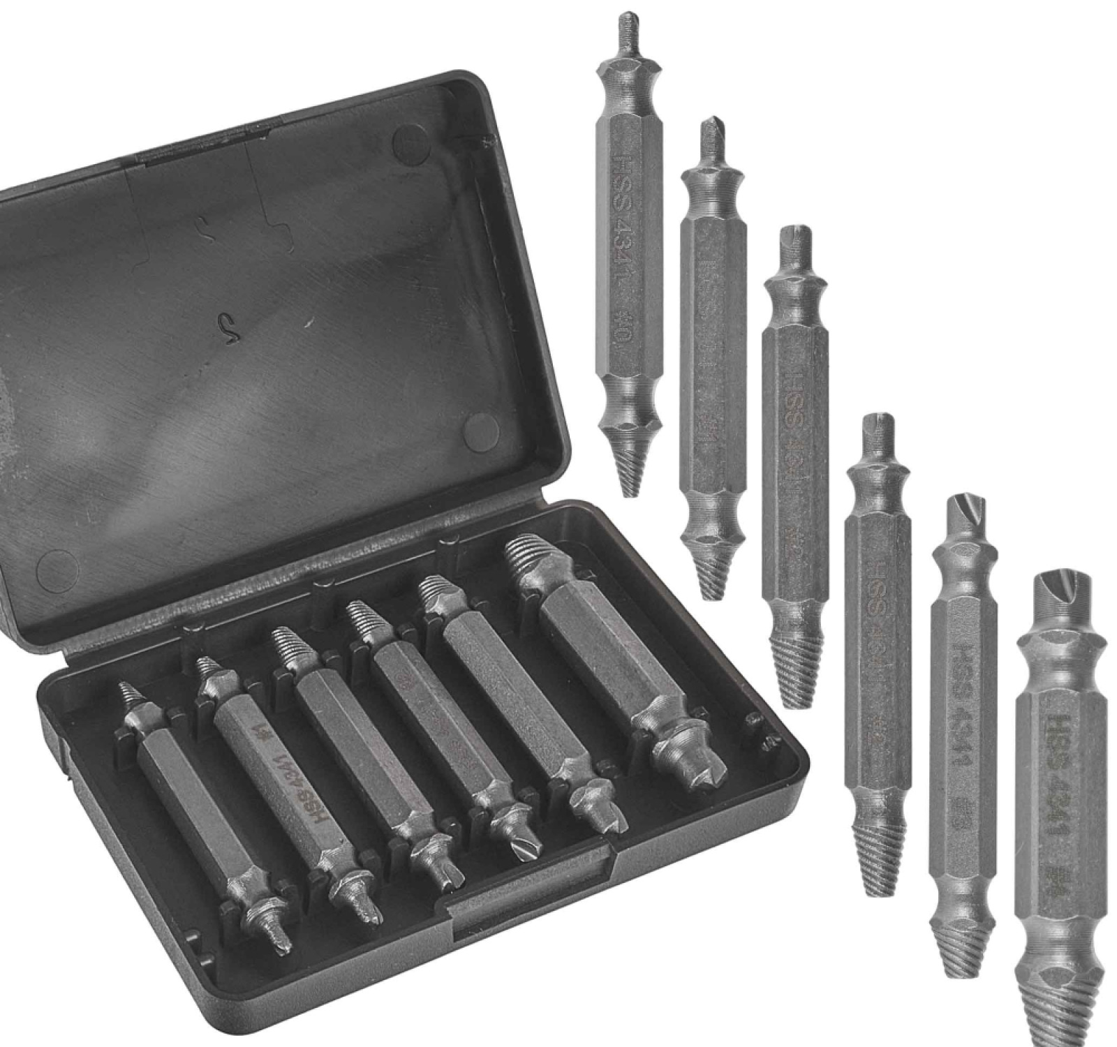 Sada vyťahovačov zalomených skrutiek 6-dielna, KELTIN