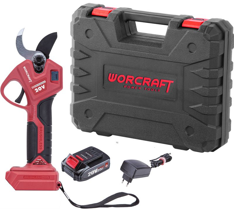 Nožnice Worcraft CSC-S20LiBAM ShareSYS, 20V Li-Ion, záhradné, akumulátorové, na konáre, cut.30 mm, S