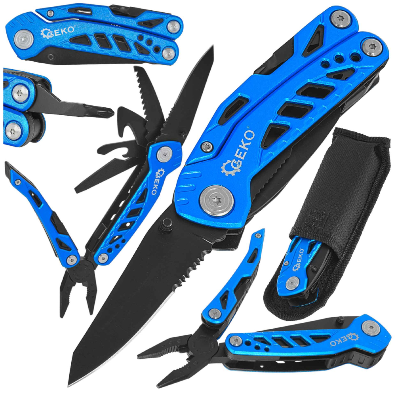 Multifunkčný nástroj GRIP BLACK SURVIVAL SERIES, GEKO