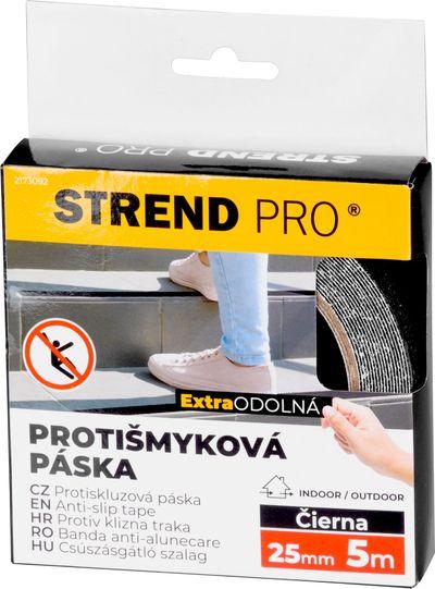 Páska Strend Pro, 25 mm, L-5 m, lepiaca, protišmyková, extra odolná, čierna 2