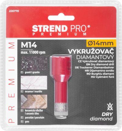 Vyrezávač Strend Pro Premium DCB11, 14 mm, M14, HD, korunka, diamant, professional