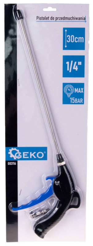 Pištoľ ofukovacia pneumatická 30 cm, GEKO 6