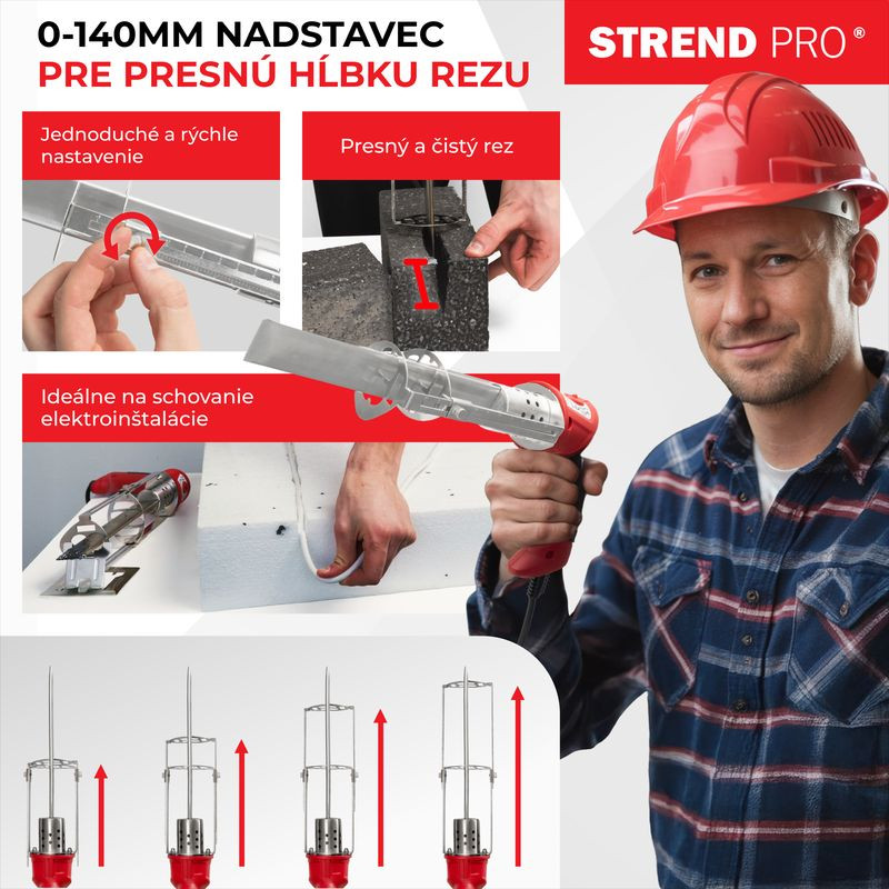 Rezač Strend Pro JS-102GD, na polystyrén a EPS, 220 W 5