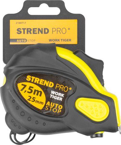 Meter Strend Pro WorkTiger 7H 7,5 m, 25 mm, Autostop, zvinovací, pogumovaný 4