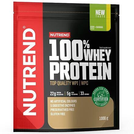 Nutrend 100% Whey Protein 1000 g banán-jahoda