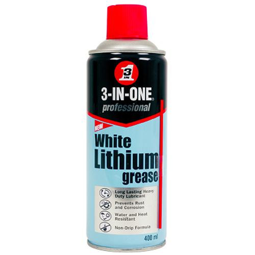 Mazivo 3-IN-ONE® White Lithium Grease, 400 ml