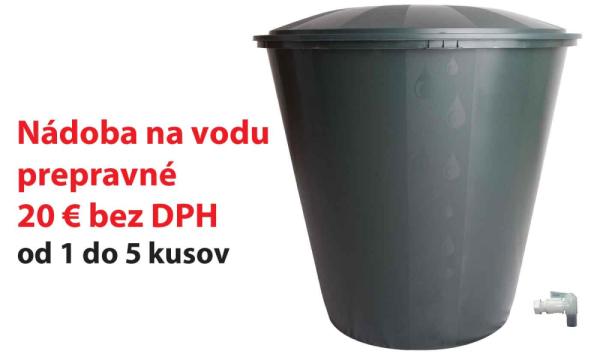 Nádoba na vodu 200 l, vrchnák + ventil