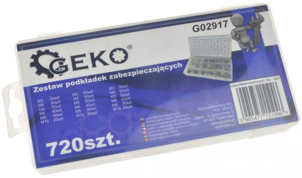 Sada poistných podložiek 720-dielna, 3 druhy podložiek, GEKO