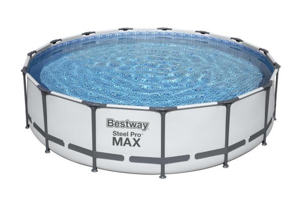 Bazén Bestway® Steel Pro MAX, 56488, kartušová filtrácia, rebrík, plachta, 457x107 cm