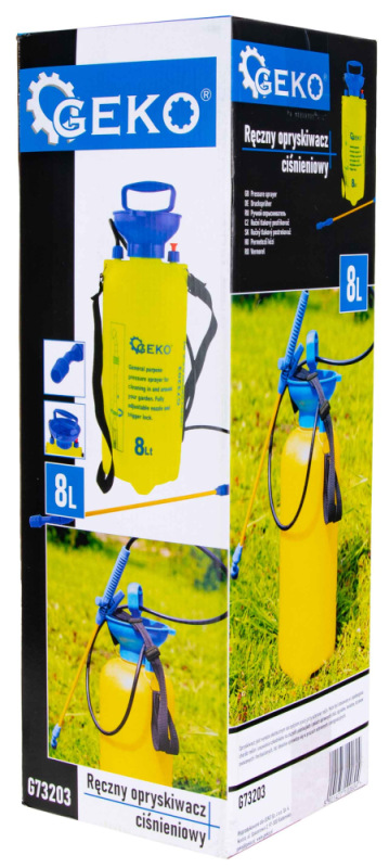 Postrekovač ručný tlakový 8 litrov, GEKO 13
