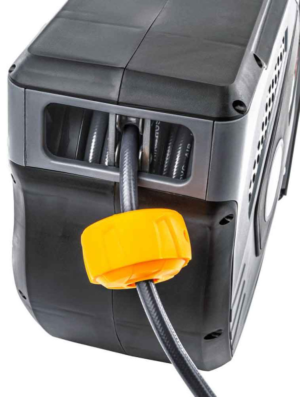 Navíjací bubon s držiakom na stenu s hadicou na vzduch, 8 x 12 mm, dĺžka 20 m, POWERMAT 17