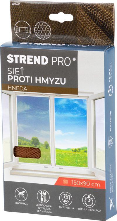 Sieť FlyScreen3 150x090 cm, proti hmyzu a komárom, na okno, hnedá PE 2