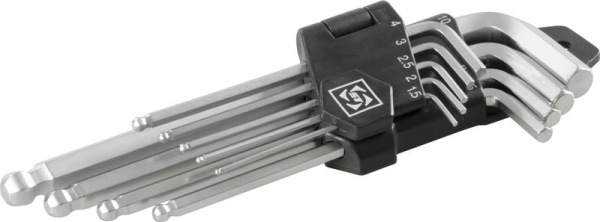 Sada kľúčov Strend Pro HK0045, 9 dielna, Hex, zástrčná, Imbus s guličkou 2