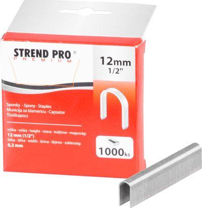 Spony Strend Pro Premium 1612, 12 mm, sponky do sponkovačky, typ U, bal. 1000 ks 1