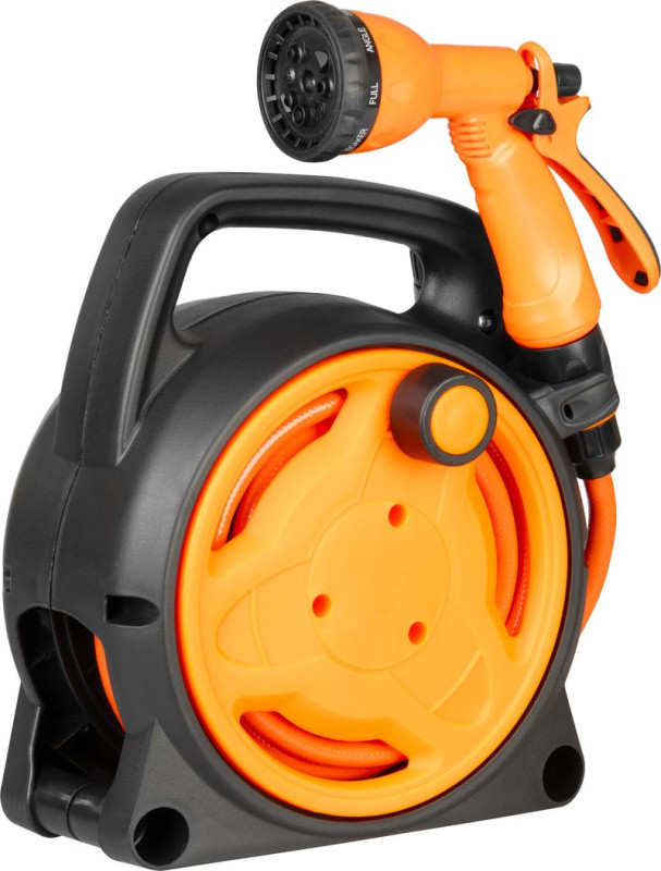 Navíjač Strend Pro Garden, so záhradnou hadicou, pištoľ, 10m, 5/16" 1