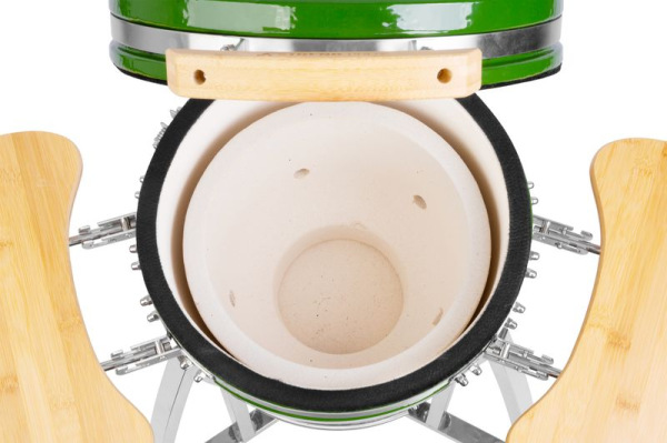 Gril Strend Pro Kamado Egg 16", priemer 33,50 cm, gril výška 73 cm, zelený, 40x57x97,50 cm 5