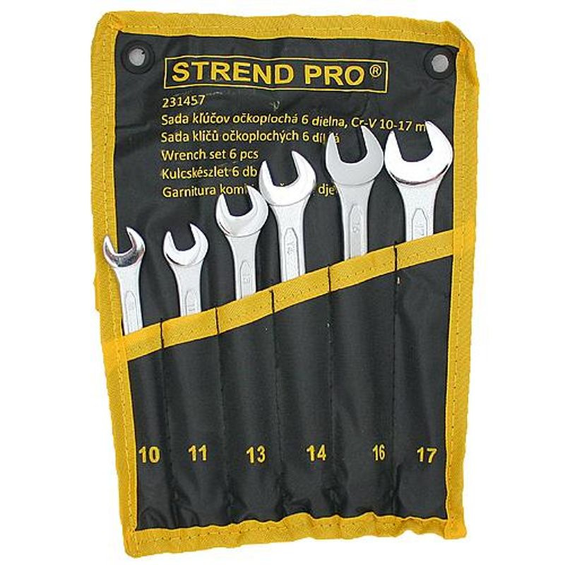 Sada kľúčov Strend Pro HR31581 očkoplochá, 6 dielna, Cr-V, 10-17 mm 1