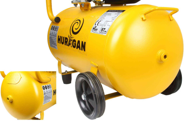 Kompresor olejový 1-piestový 1,5 kW, 220 l/min, 230V, vzdušník 50 litrov, HURAGAN 11