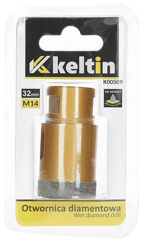 Vrták diamantový korunkový, závit M14 do uhlovej brúsky priemer 32 mm, GEKO 1