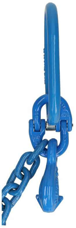 Ťažná reťaz G100, D8x24 mm, dĺžka 3 m, 2 háky a spojka, XL-TOOLS 5