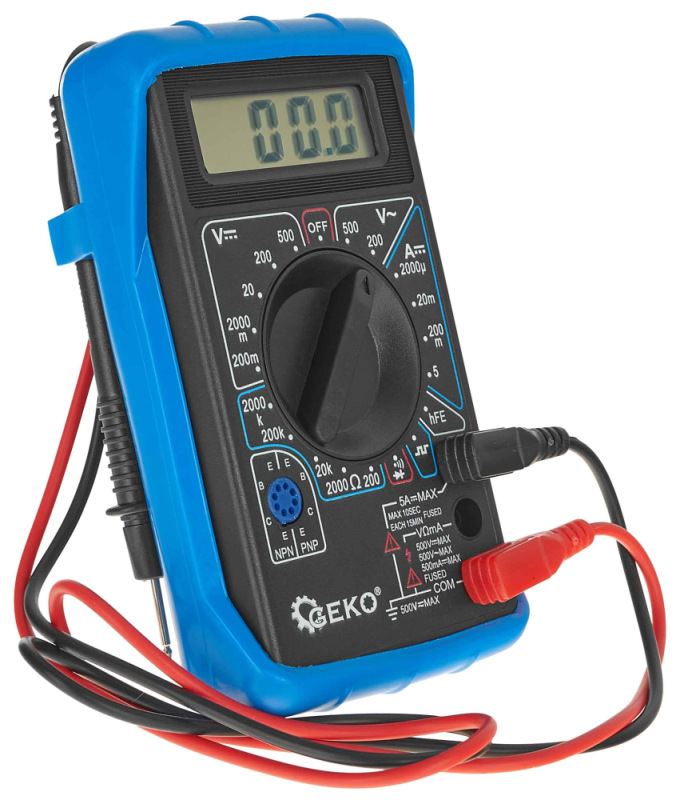 Digitálny multimeter so zvukovou signalizáciou, GEKO 1