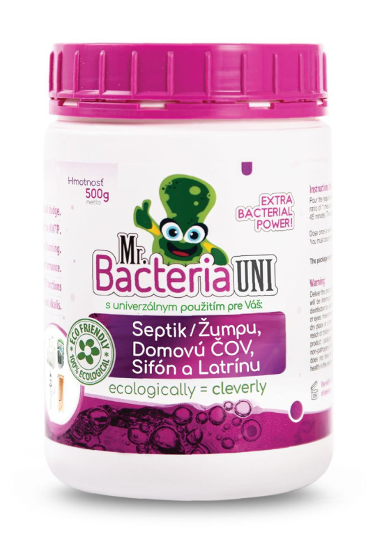 Aktivátor Mr.Bacteria UNI 4v1, do septiku, sifónu, ČOV a latríny, 500 g 7