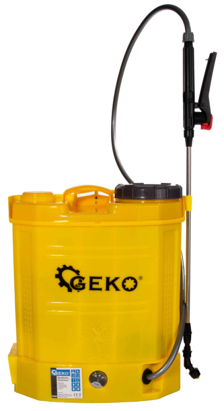 Postrekovač akumulátorový 12 litrový, akumulátor 12V-8Ah, žltý, GEKO 13