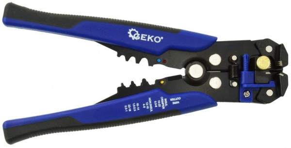 Kliešte na sťahovanie izolačných káblov 0,2-6 mm a zatláčanie konektorov GEKO 3