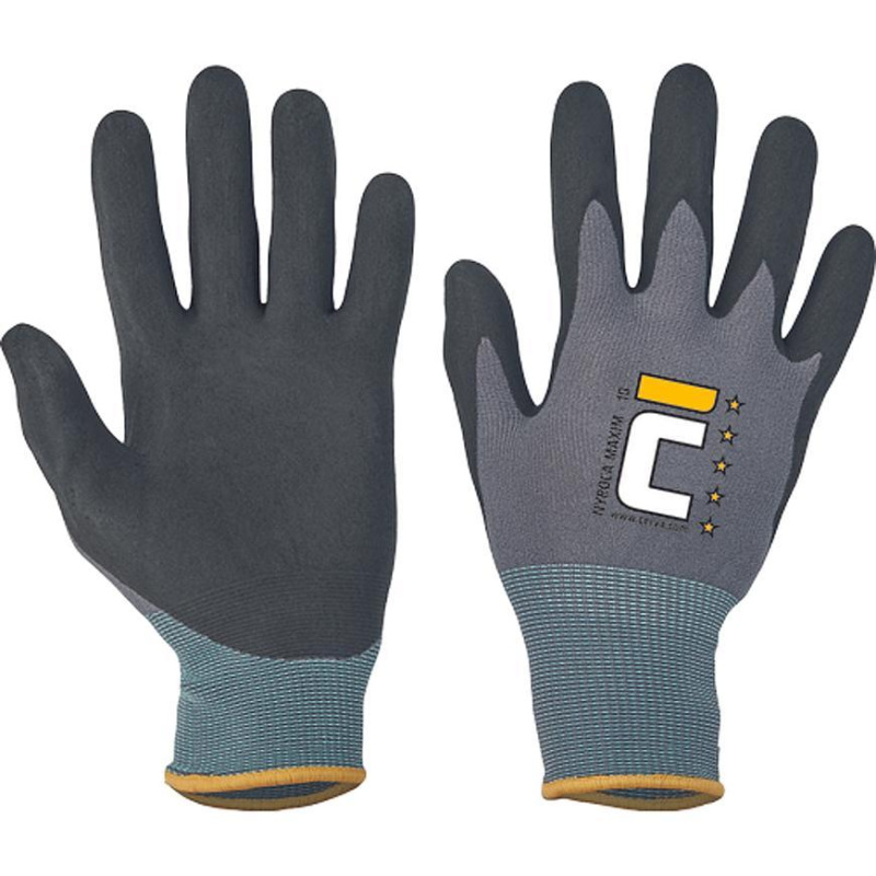 Rukavice fh® NYROCA MAXIM 11/XXL, kombinované, nylon/lycra/nytril