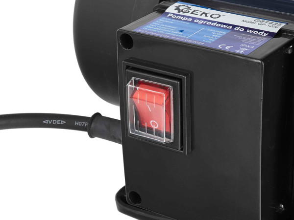 Čerpadlo záhradné 1200W, 230V/50Hz, 3800L/h, sacia výška 7 m, GEKO 4