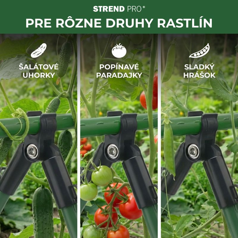 Spojka Strend Pro, plast, konektor A na záhradné oporné tyče, 8 mm, bal. 4 ks 3