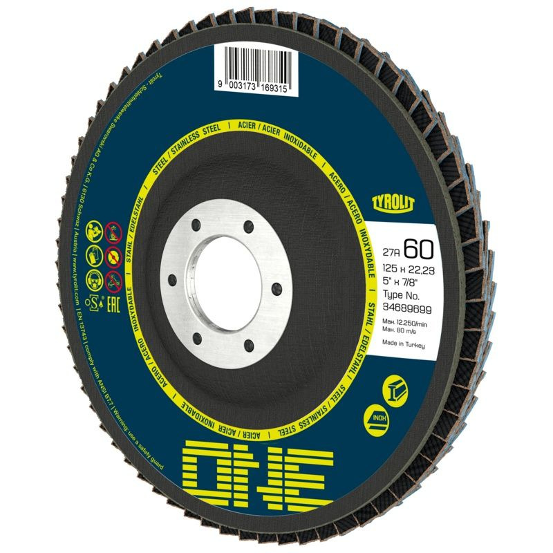 Kotuc Tyrolit ONE 125x22,23mm, ZA 40 Q-B, ocel/nerez, lamelovy, rovny 1