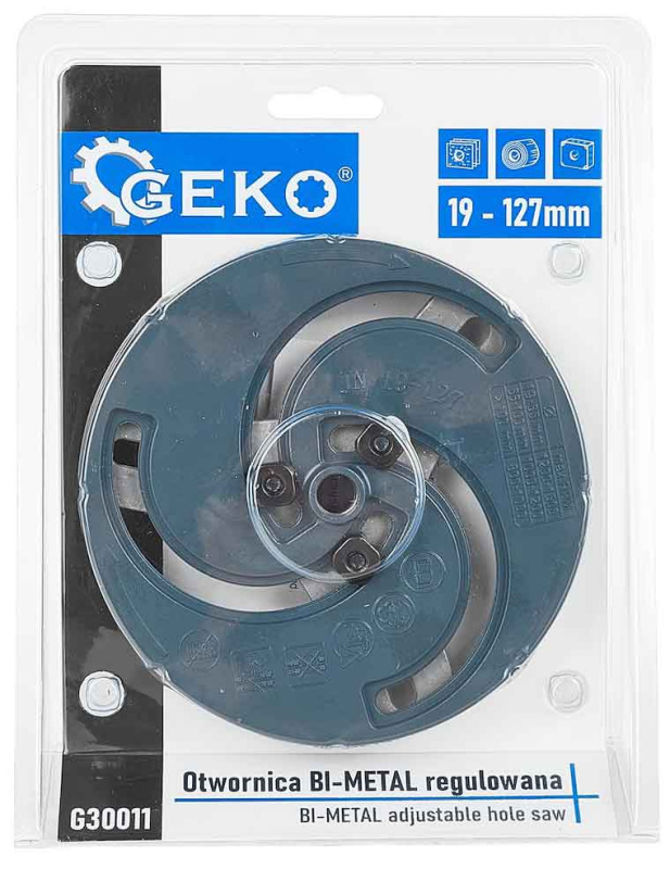 Nastaviteľná vykružovacia píla z bimetalu 19-127 mm, GEKO 11