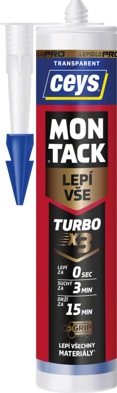 Lepidlo Ceys MONTACK lepí všetko Turbo, transparent, 290 ml