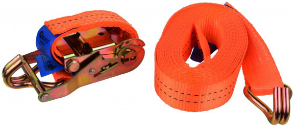 Remeň upínací s račňou 2000 kg, 2 háky, 35 mm x 6 m, GEKO