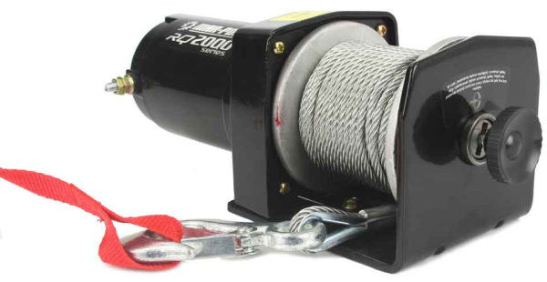 Naviják elektrický 907kg, 12V, dĺžka lana 14 m, priemer 4 mm, MAR-POL 6